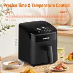 DEIME 4.5 Qt Compact Air Fryer, Digital & Quiet