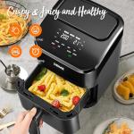 DEIME 4.5 Qt Compact Air Fryer, Digital & Quiet