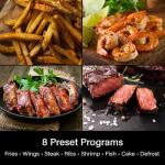 Deco Chef 5.8QT Air Fryer with 8 Cooking Programs