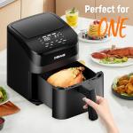 DEIME 4.5 Qt Compact Air Fryer, Digital & Quiet
