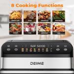 DEIME 10.6QT Dual Zone Air Fryer with Presets