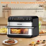 DEIME 10.6QT Dual Zone Air Fryer with Presets