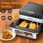 DEIME 10.6QT Dual Zone Air Fryer with Presets