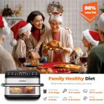 DEIME 10.6QT Dual Zone Air Fryer with Presets