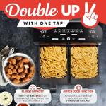 Gourmia 10 QT Dual Basket Digital Air Fryer