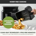 GreenPan 10QT Double Air Fryer with Clear Window