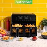 Nutrichef 8.8 QT Double Basket Air Fryer