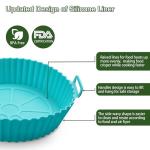 Komzon 3-Pack Reusable Air Fryer Silicone Liners