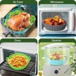 Komzon 3-Pack Reusable Air Fryer Silicone Liners
