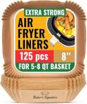 120 Pack Air Fryer Parchment Liners, 8 Inch