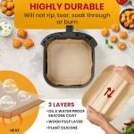 120 Pack Air Fryer Parchment Liners, 8 Inch