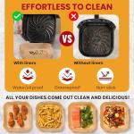 120 Pack Air Fryer Parchment Liners, 8 Inch