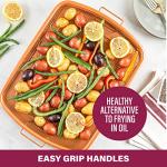 Gotham Steel Nonstick Air Fryer Crisper Tray Set