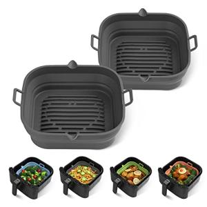 Silicone Air Fryer Liners - 2 Pack, Square