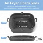 Silicone Air Fryer Liners - 2 Pack, Square
