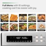 VAL CUCINA 10-in-1 Air Fryer Toaster Oven