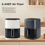 OLIXIS 6-Quart Window Air Fryer, 12-in-1