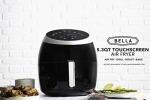 BELLA 5.3 Quart Black Air Fryer