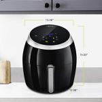 BELLA 5.3 Quart Black Air Fryer