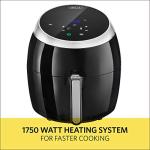 BELLA 5.3 Quart Black Air Fryer