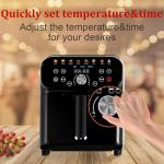 WHUTO 6QT Air Fryer with LED Touchscreen