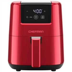 CHEFMAN 2 Qt Mini Digital Air Fryer - Red