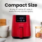 CHEFMAN 2 Qt Mini Digital Air Fryer - Red