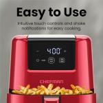 CHEFMAN 2 Qt Mini Digital Air Fryer - Red