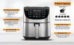Gourmia 7 Quart Digital Air Fryer Oven