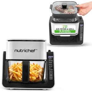 NutriChef 4 QT Air Fryer & Grill Combo