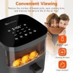 Digital Air Fryer Oven with Touchscreen and Presets