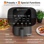 Digital Air Fryer Oven with Touchscreen and Presets