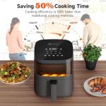 Digital Air Fryer Oven with Touchscreen and Presets