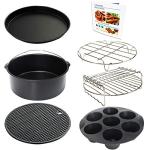 9-Inch Air Fryer Accessory Set with Cookbook