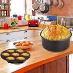 9-Inch Air Fryer Accessory Set with Cookbook
