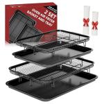 Air Fryer Basket and Tray Set with Parchment