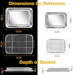 Stainless Steel Air Fryer Basket Set for Ovens