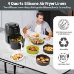 Silicone Liners for Ninja Air Fryer 4QT - 2 Pack