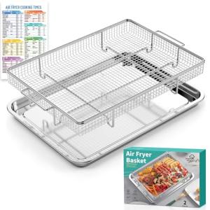 OPENICE Oven Air Fryer Basket and Tray Set