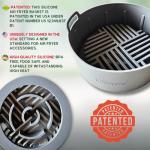 Reusable Silicone Air Fryer Basket Liners, 7.5