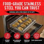 Stainless Steel Air Fryer Basket Set with Tongs