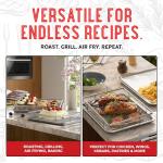 Stainless Steel Air Fryer Basket Set with Tongs