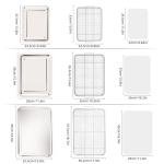 Stainless Steel Air Fryer Basket Set with Parchment