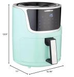GoWISE USA 5-Quart Digital Air Fryer Mint/Silver