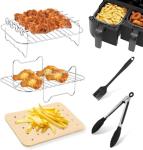 Dual Basket Air Fryer Accessory Set for Ninja