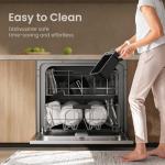 TOPZEE 8-QT Dual Basket Air Fryer with Windows