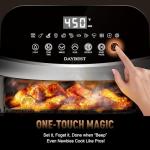 DAYBEST 6 QT Stainless Steel Air Fryer with Window