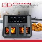 Holstein 8.4QT Dual Basket Digital Air Fryer