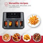 Holstein 8.4QT Dual Basket Digital Air Fryer