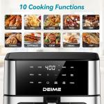 DEIME 10.2 QT Air Fryer with 10 Presets